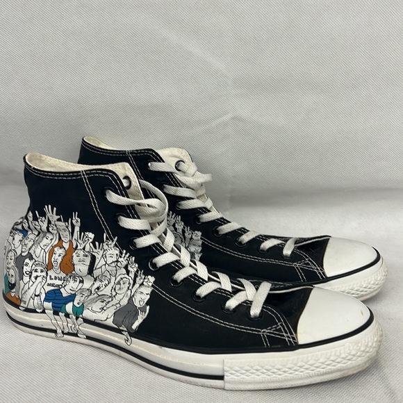 Converse All Star Chuck Taylor Hi Top Long Neck People Shoes Sz Mens 12 WMN 14 - Picture 5 of 8